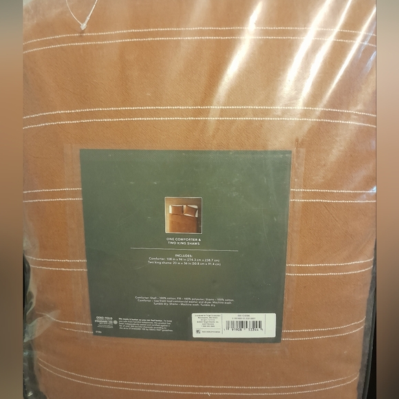 Brand new Threshold king 3pc comforter set 100% cotton - Picture 6 of 8